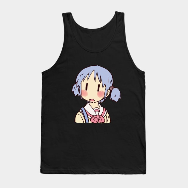 funny mio meme surprised face nichijou Tank Top by mudwizard